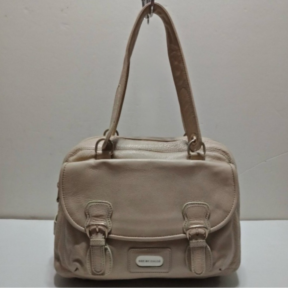 See By Chloe Beige Leather Shoulder Bag